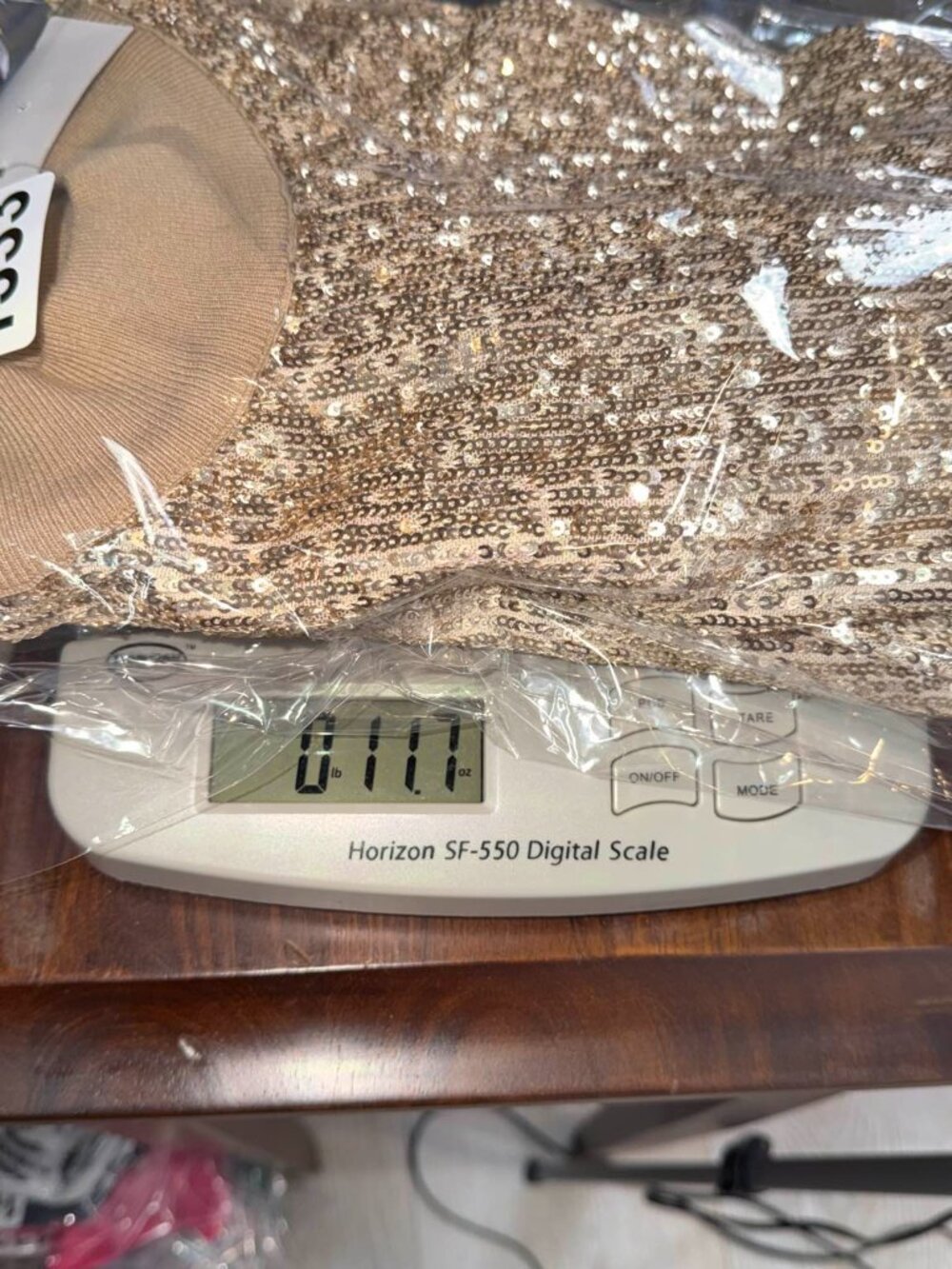 Ann Taylor Women's Sequin Short Sleeve Top M Gold - Picture 7 of 7